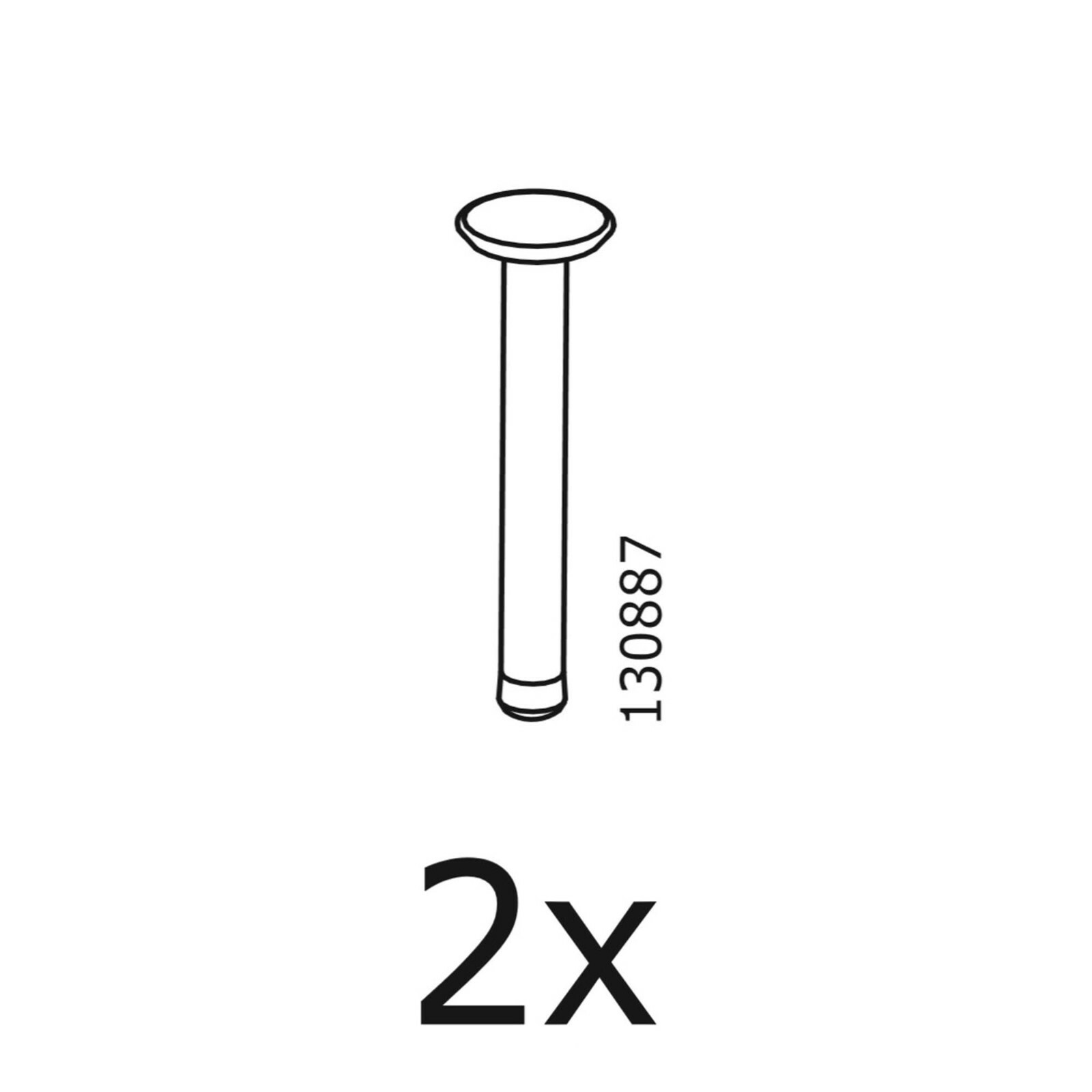 2 IKEA  Plug Dowel  Part # 130887