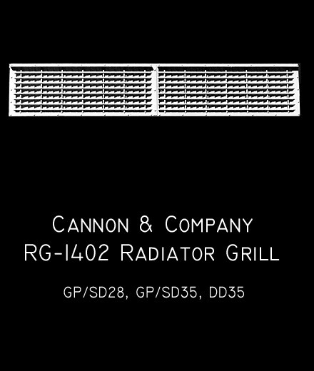 Cannon & Company RG-1402 Radiator Grille / Screen GP/SD35 Detail Part | $5 Offer