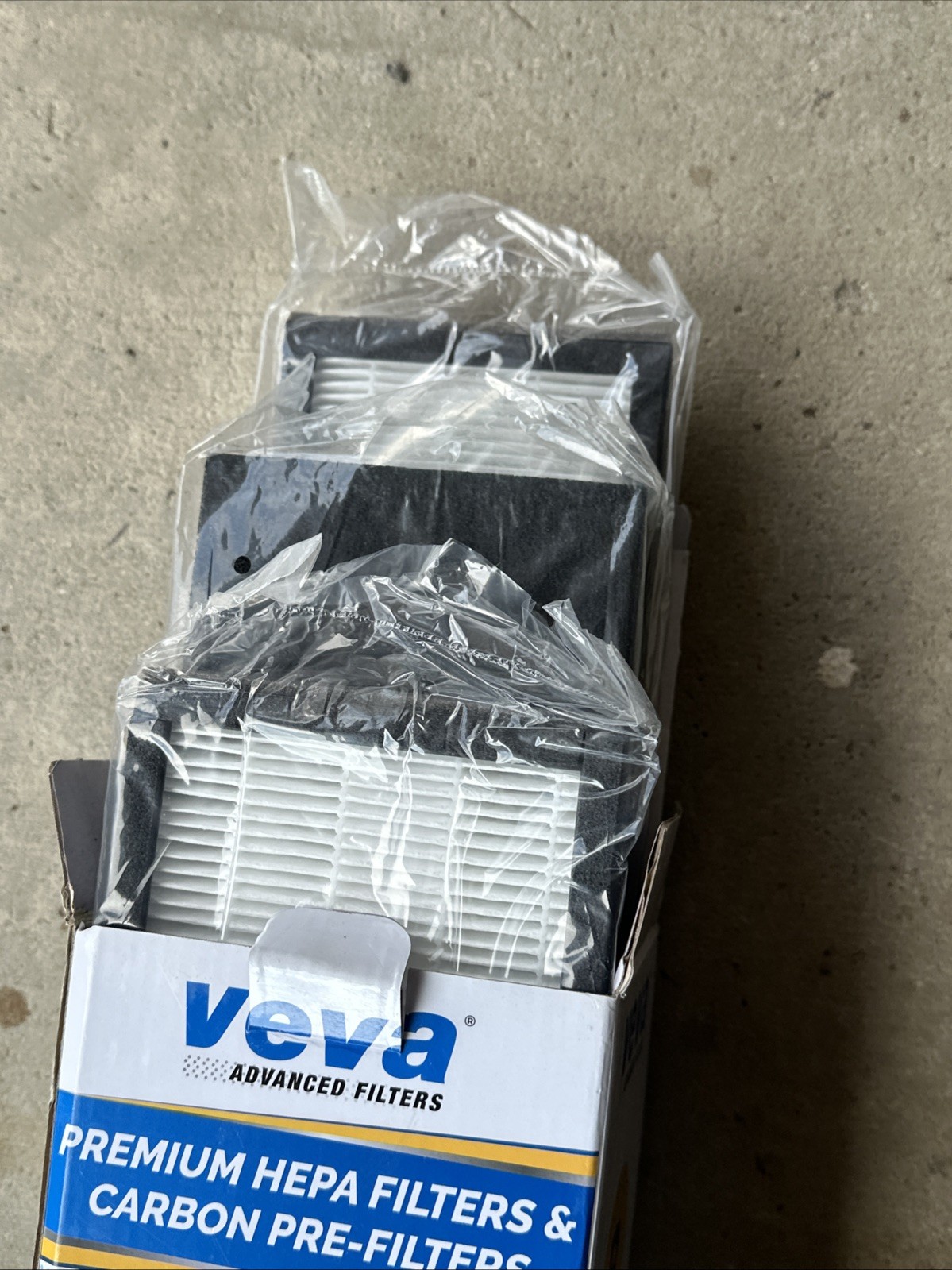 VEVA Filter B Premium HEPA 2 Filters & 8 Carbon Pre Filters GG4825-2 New Open Bx