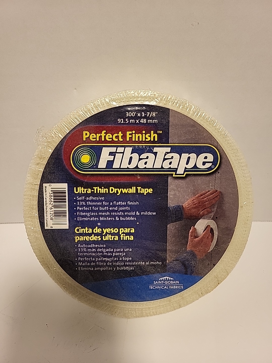 Saint-Gobain ADFORS FDW8191-U Ultra Thin Drywall Tape, 1-7/8 Inch by 300-Feet.