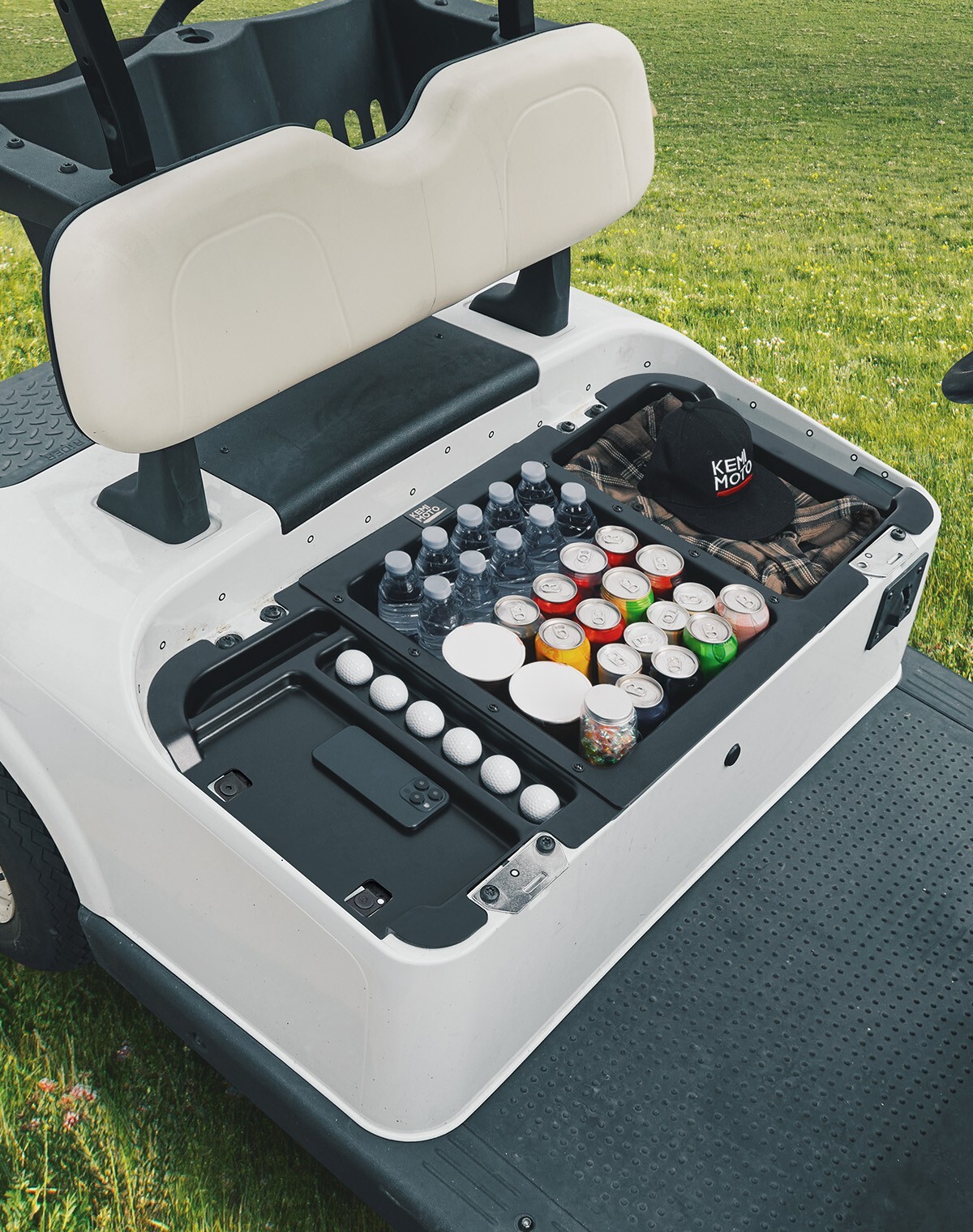 Golf Cart Upgraded Under Seat Storage Tray for EZ-GO RXV Elite 110 Lbs Capacity