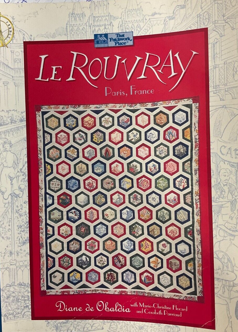 LE ROUVRAY PARIS, FRANCE #E189 BY DIANE 'DE OBALDIA FOR THAT PATCHWORK PLACE