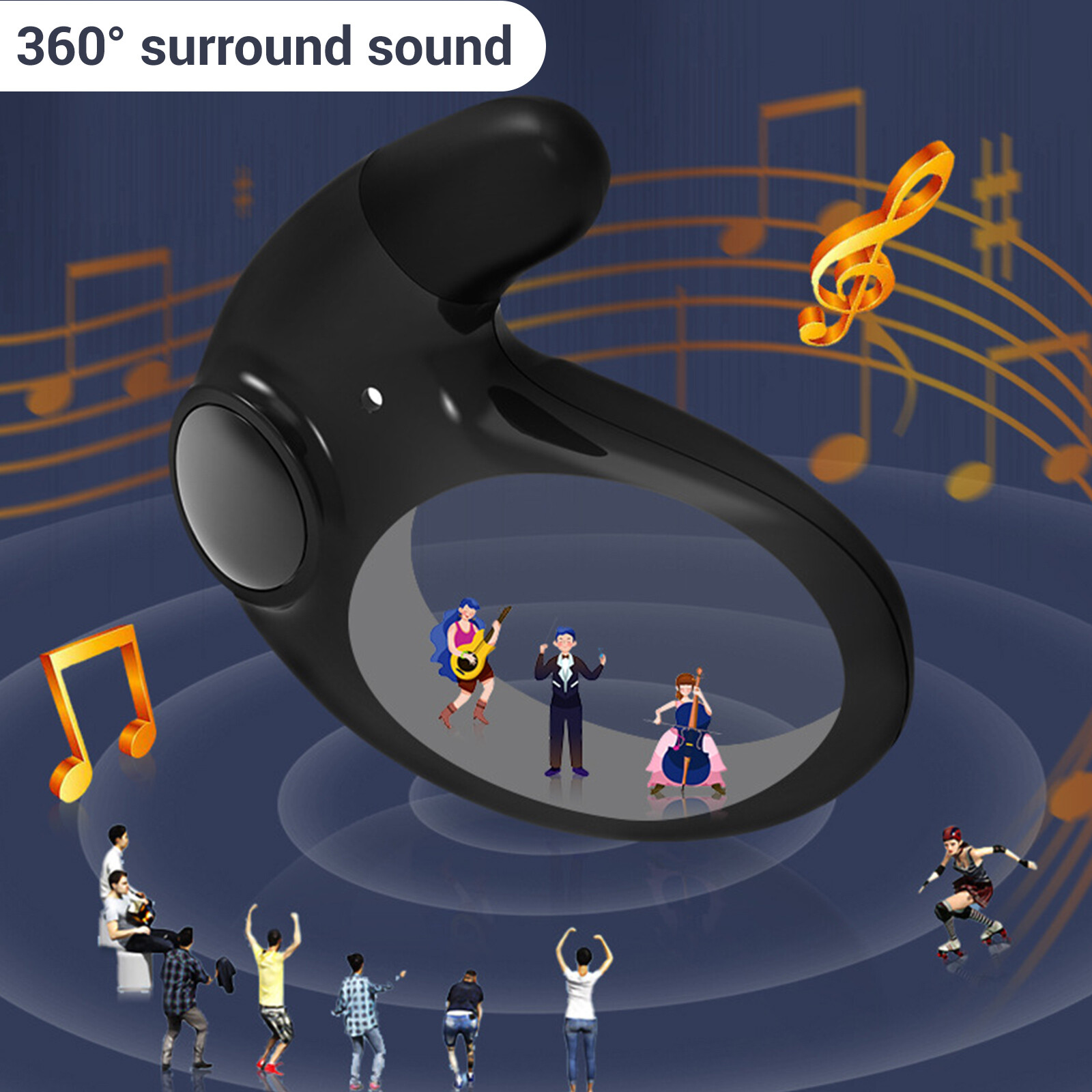 Wireless Sleep Earbuds, Comfortable Invisible Mini Sleeping Headphones, Running
