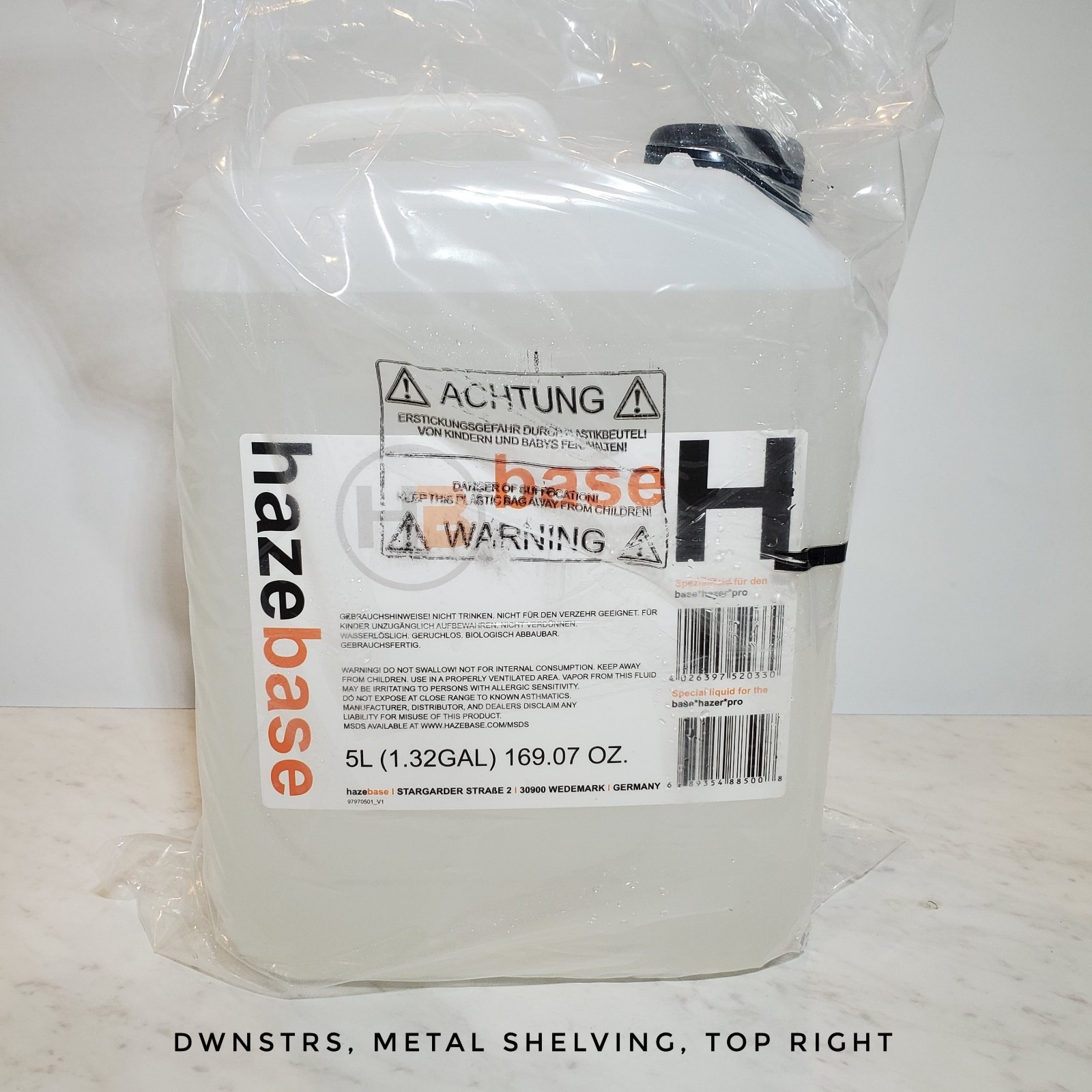 NEW 5-LITER BOTTLE HAZEBASE H BASE HAZER FLUID FOR PRO 1500 WATT HAZE MACHINE