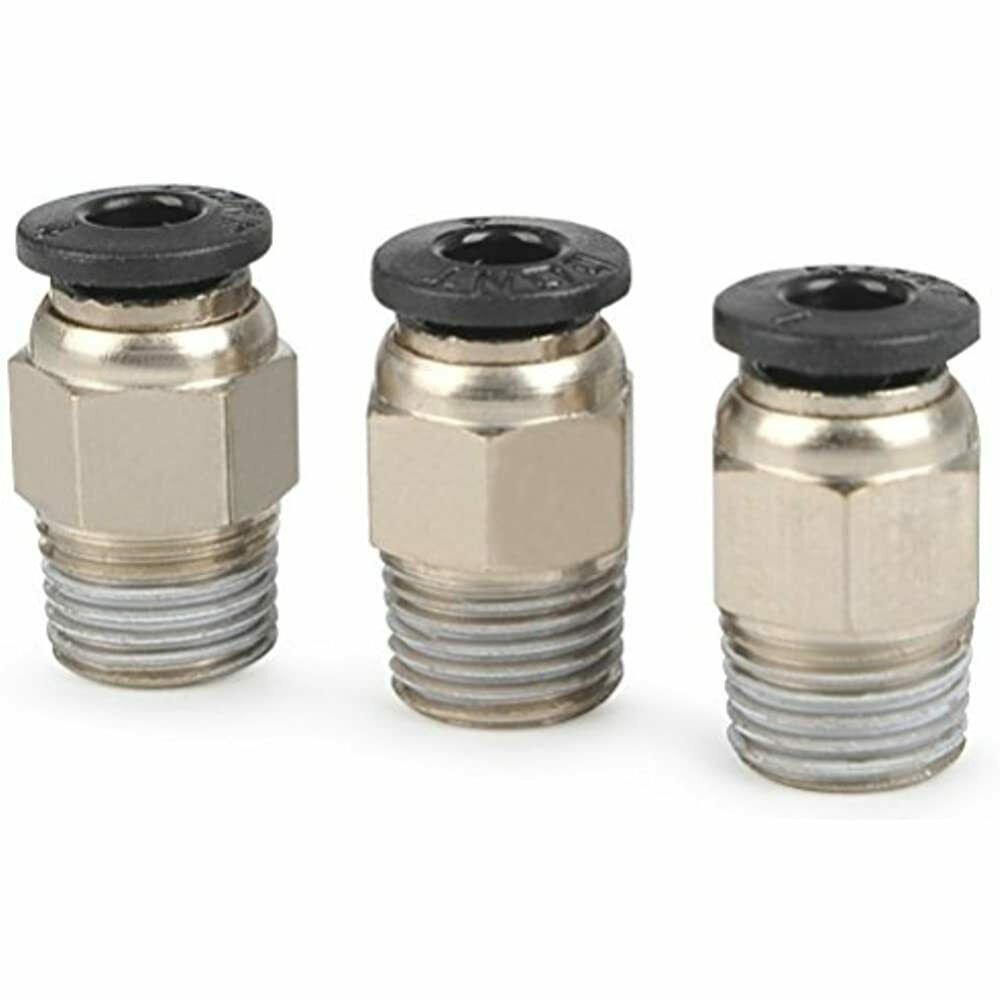 Push Straight Pneumatic Connector Stainless Steel Thread External Fitting