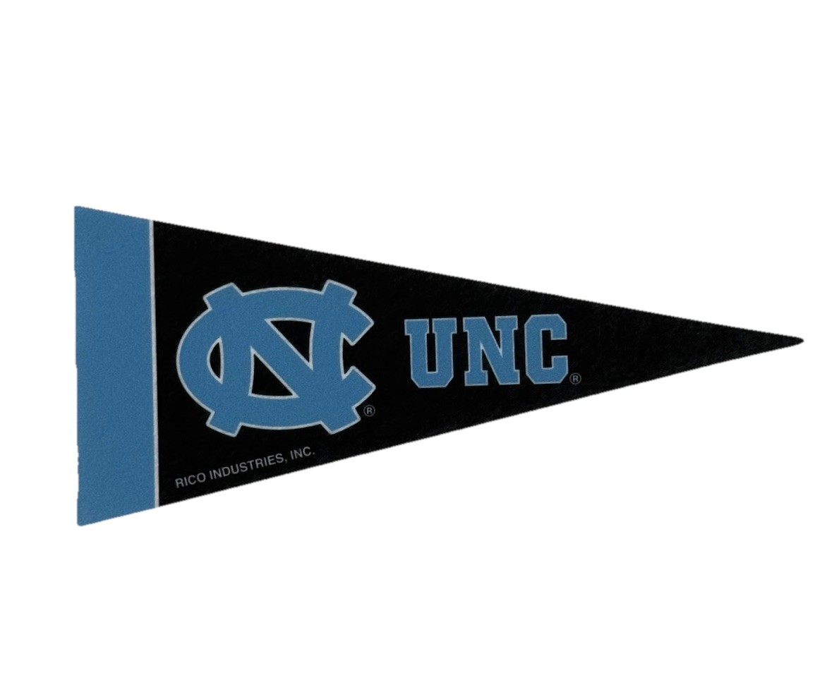 North Carolina Tar Heels Mini Pennant 4”x9" UNC ACC Felt Flag Banner