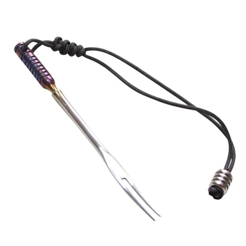 EDC Tool TC4 Titanium Alloy Fork Multi Tool Compact Lightweight
