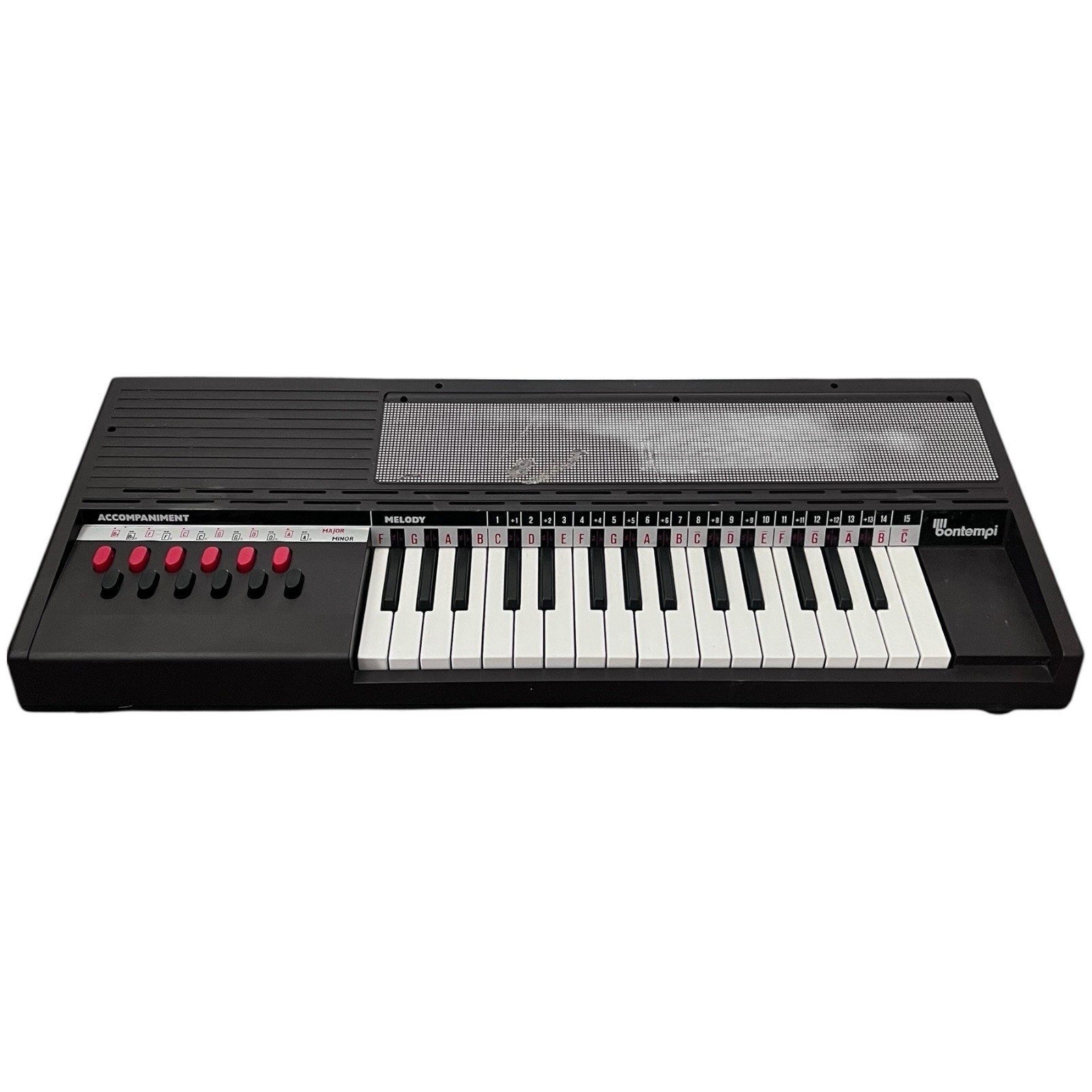 Vintage Bontempi Electric 1980's Italian Keyboard Brown Art. BN8.15 Tested!