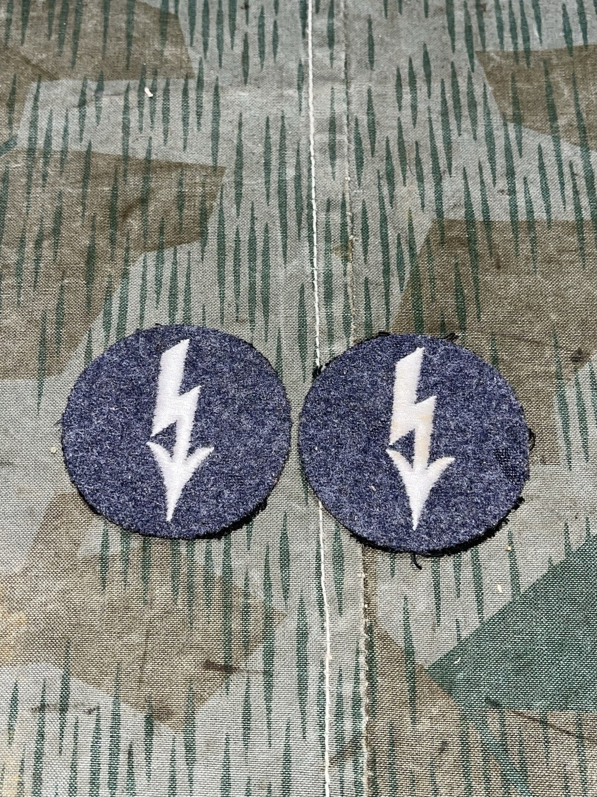 Original WW2 German Uniform Signal Communications Patch FF33 Field Phone/Radio