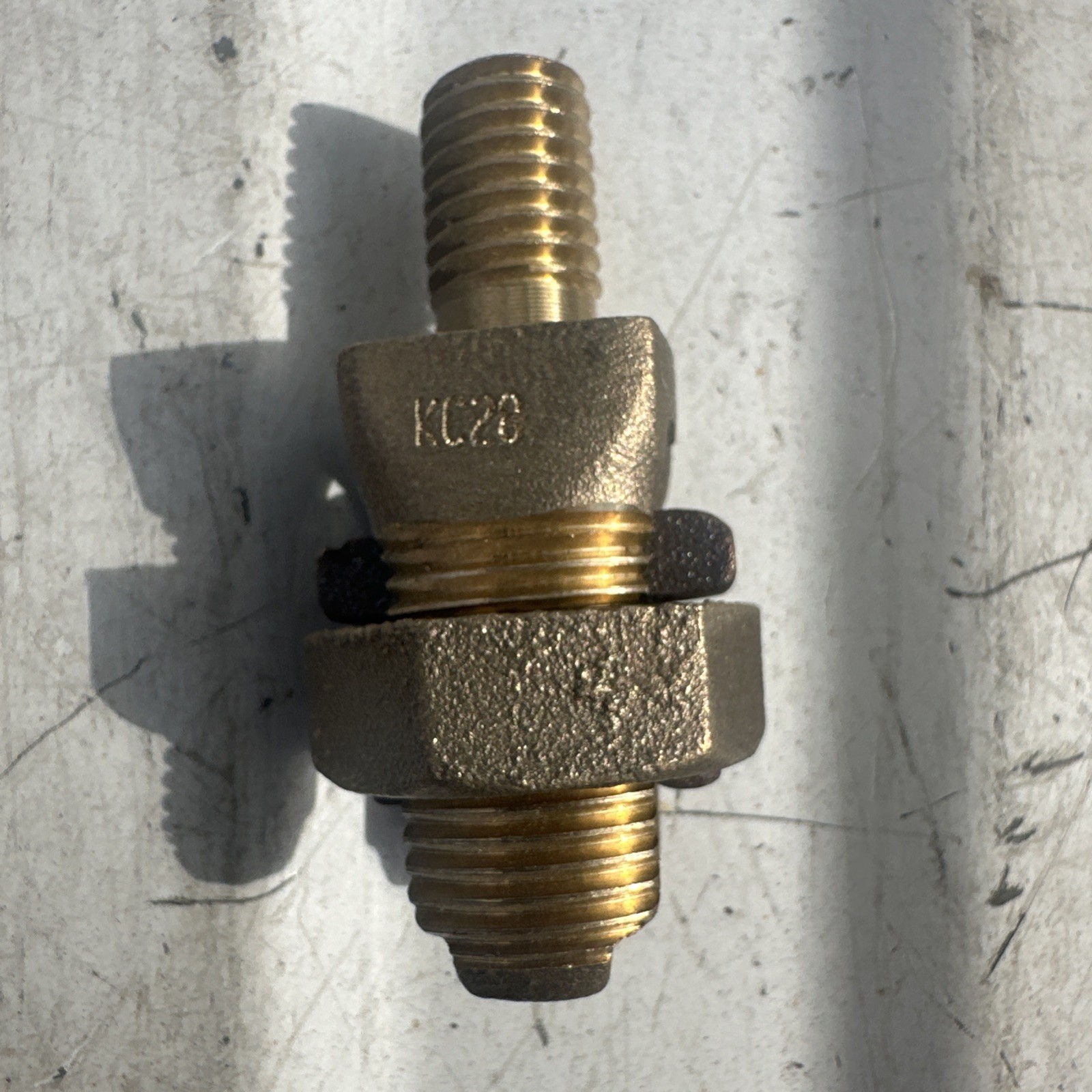 BURNDY KC28 Bolt Connector,Copper,Overall L 2.95in 22C068