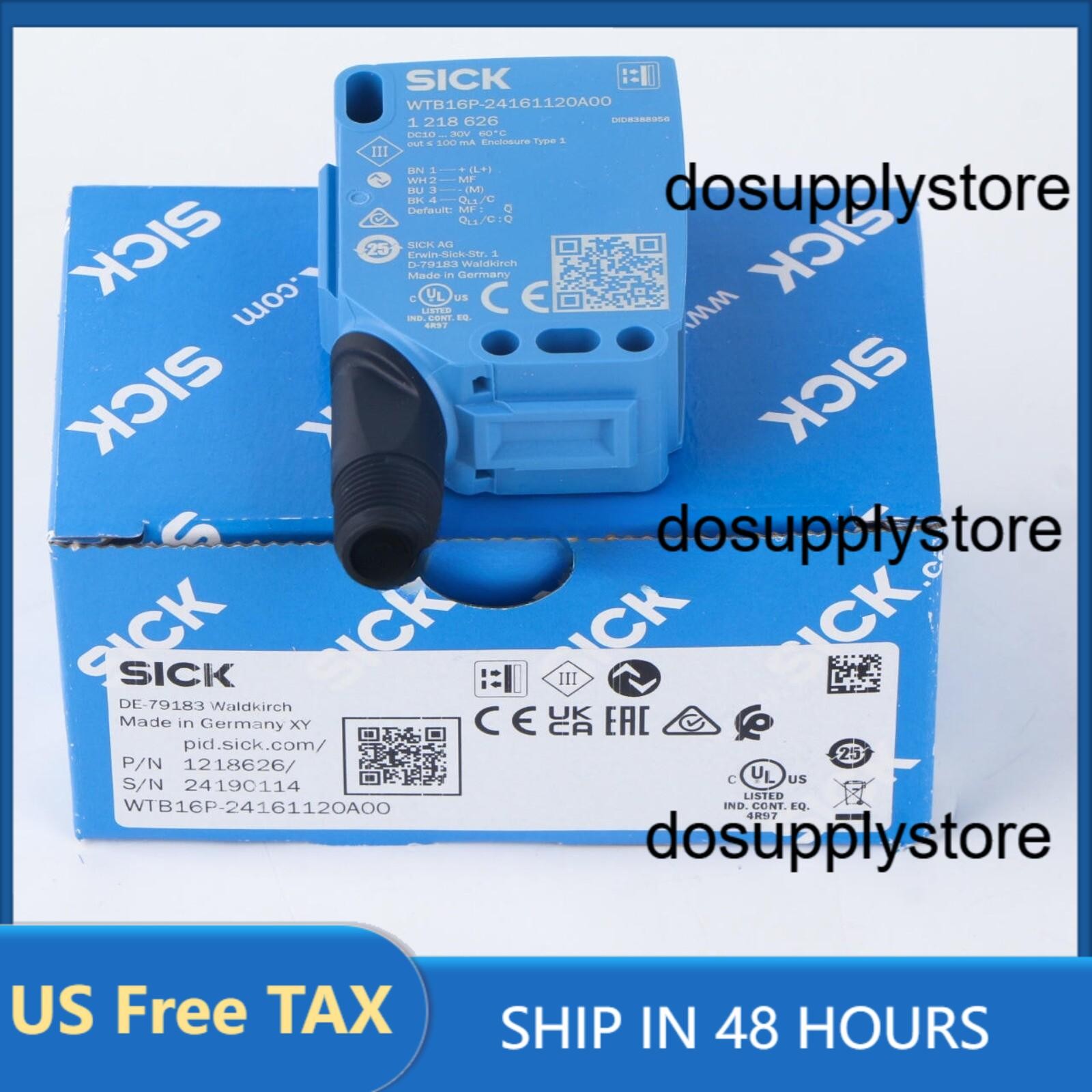 US FREE TAX  Sick WTB16P-24161120A00 WTB16P24161120A00 1218626 Photoelectric