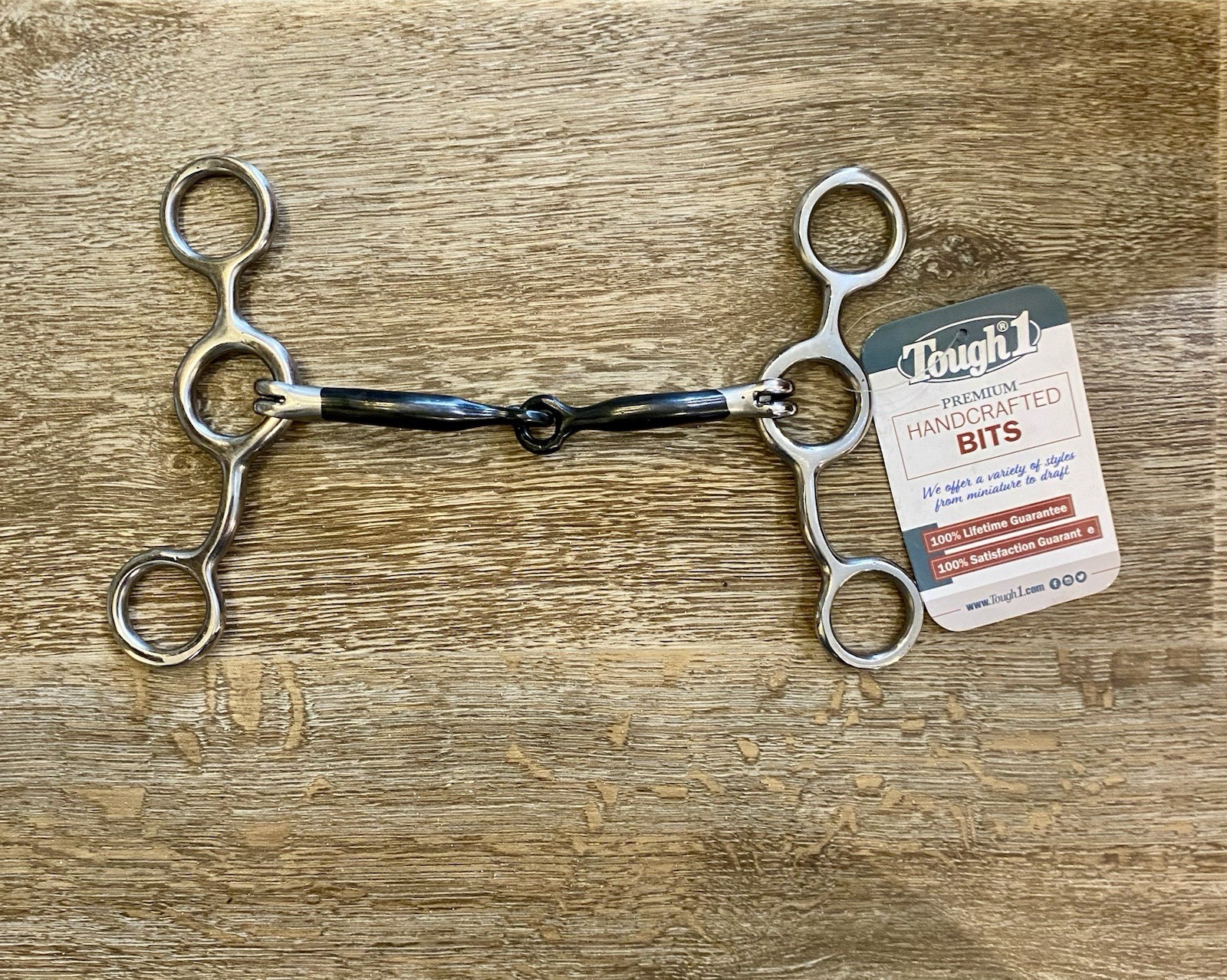 Tough 1 Sweet Iron Junior Cow Snaffle Bit - 5" mouth - 6” Cheeks