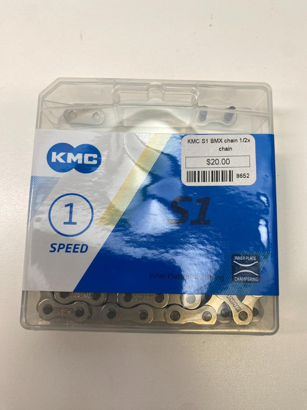 new KMC S1 Single Speed or Coaster Brake bicycle CHAIN 1/2 x 1/8" Silver
