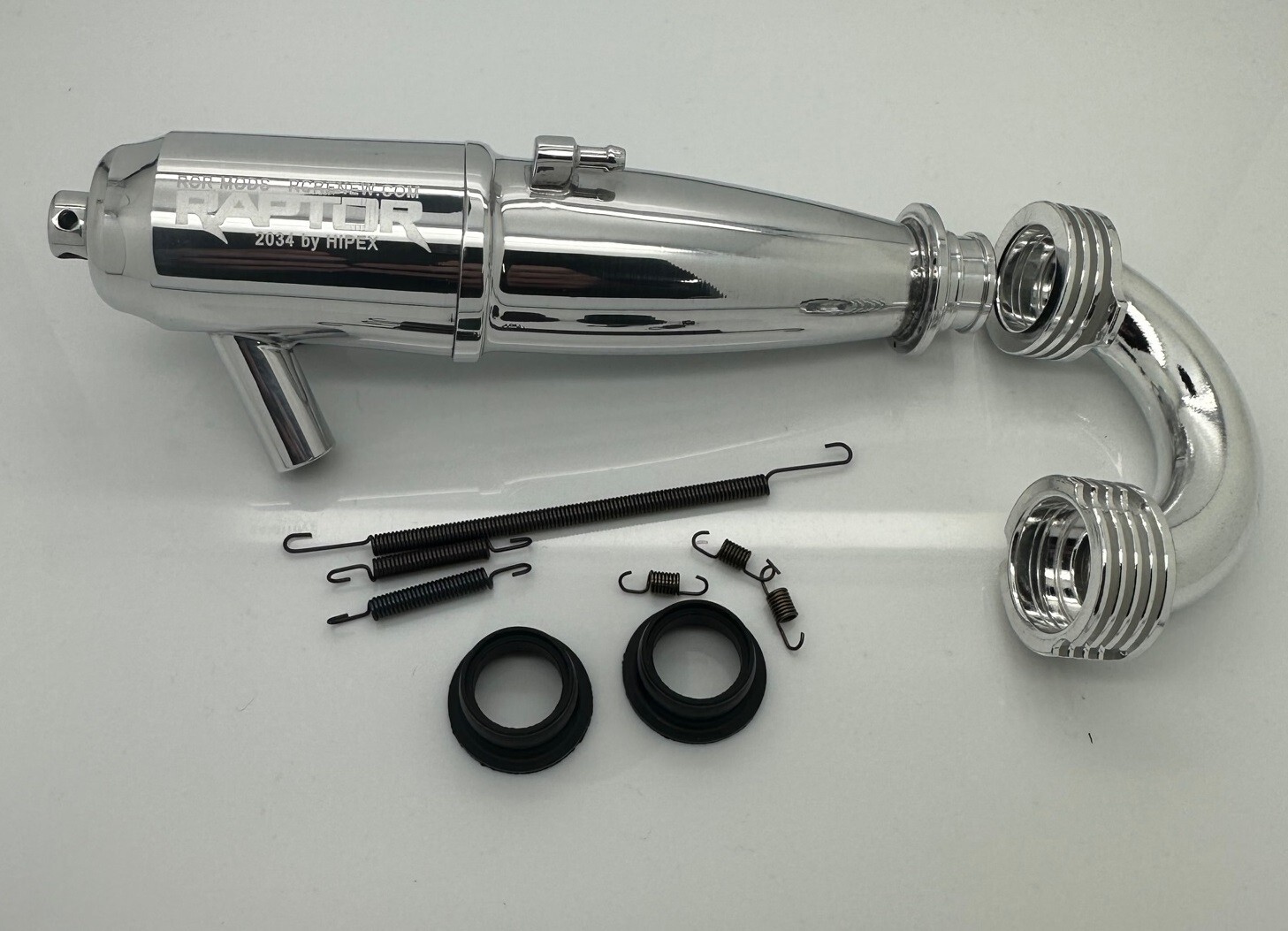 RCRENEW RAPTOR 2034 .21 .28 .32 nitro engine exhaust pipe 1/8