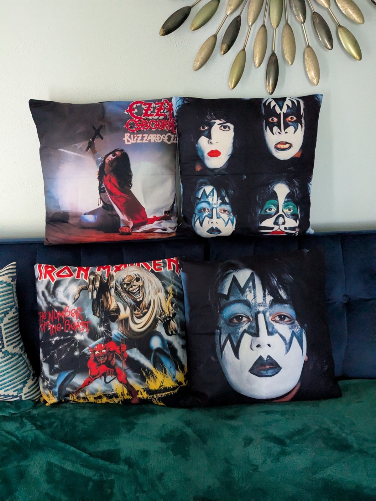 Iron Maiden Killers Number Of The Beast Pillow 18" x 18" Album Cover Series