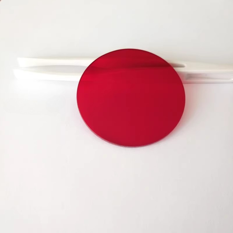 Cut-off filter lens red optical glass HB600 600nm post-transmission