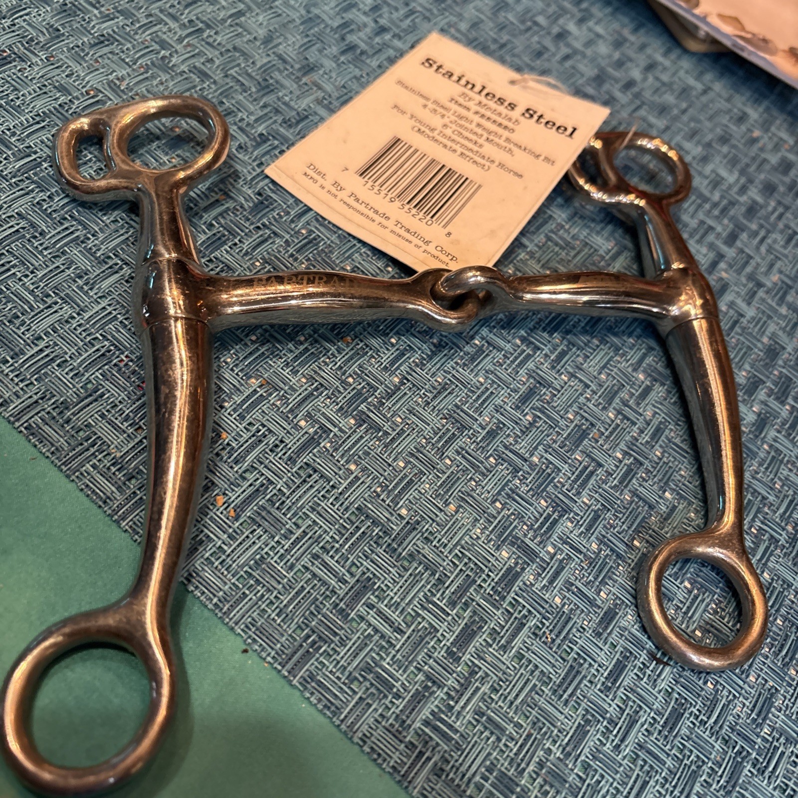 Partrade Equestrian Tom Thumb Breaking Bit 4.75” Stainless Steel