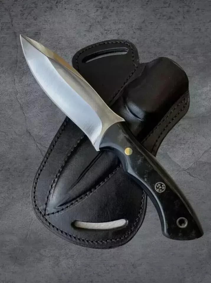 Fixed Blade Hunting Carry Knife D2 Steel Blade Bushcraft Knives, Scout Knives