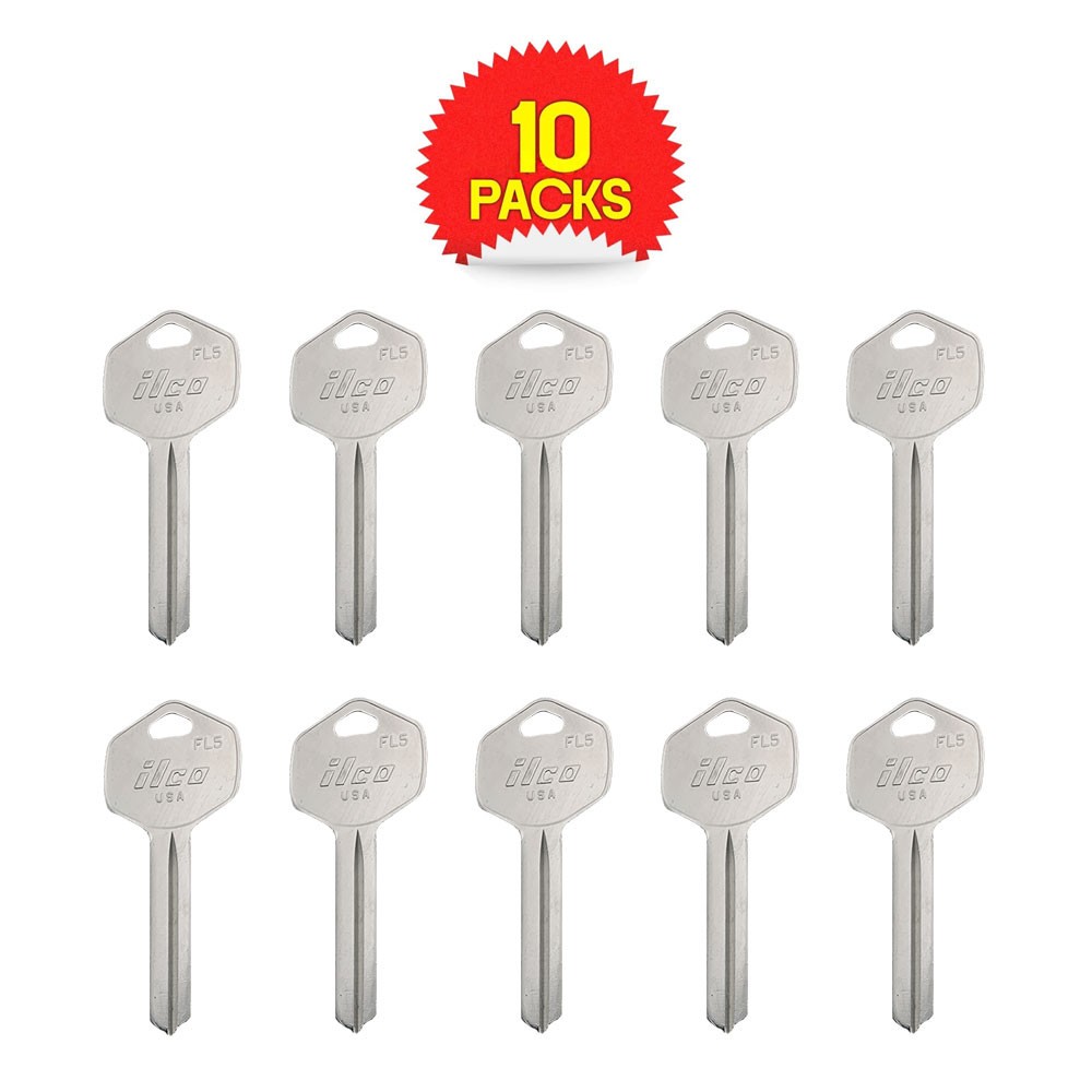 FL5 Key Blank 6-Pin Nickel