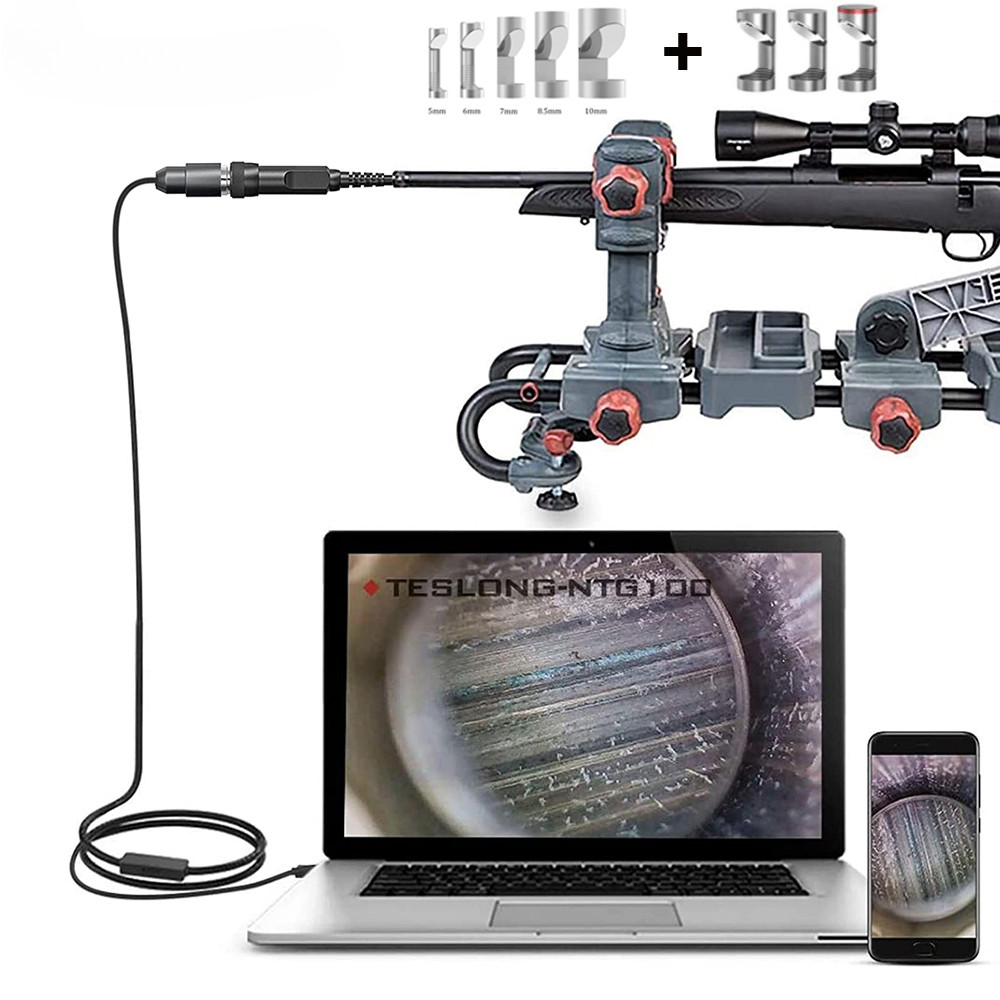 5mm Len Rifle Borescope Camera 1.2m Flexible Probe Visual Barrel Inspection Tool