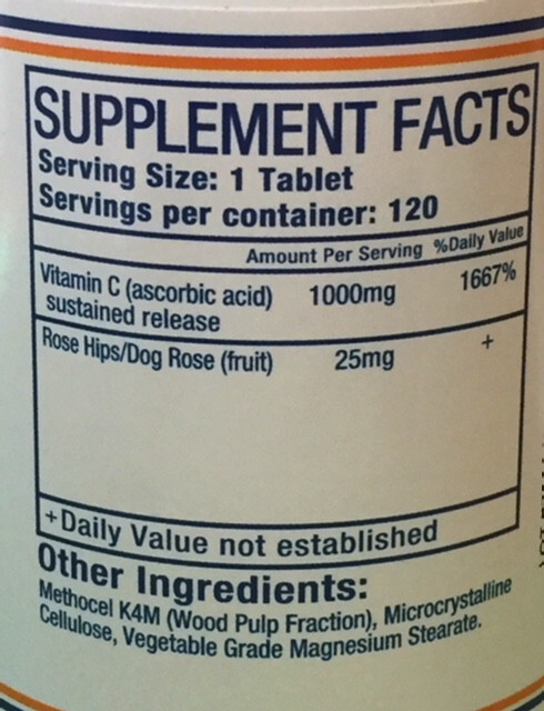 Pure Herbs, Ltd. Vitamin C Tablets (120 tablets)