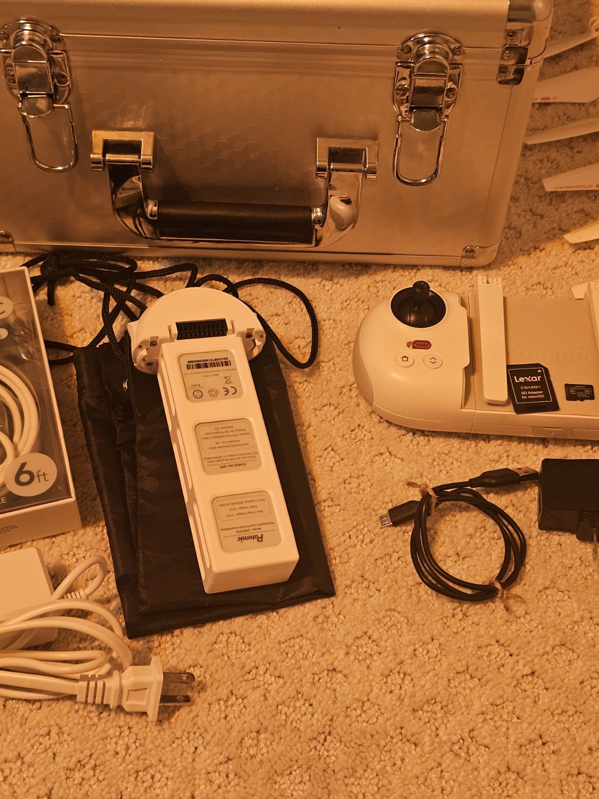 Potensic Ready to Fly Camera Drone Kit with Remote, Case, Propellers, Batteries