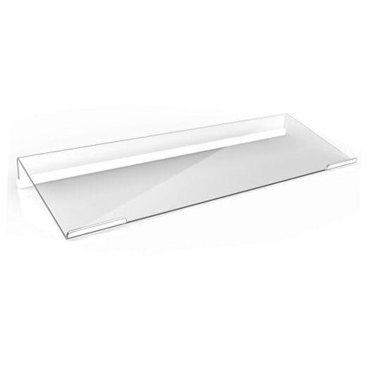 Acrylic Tilted Computer Keyboard Holder for Easy Ergonomic Typing, Clear