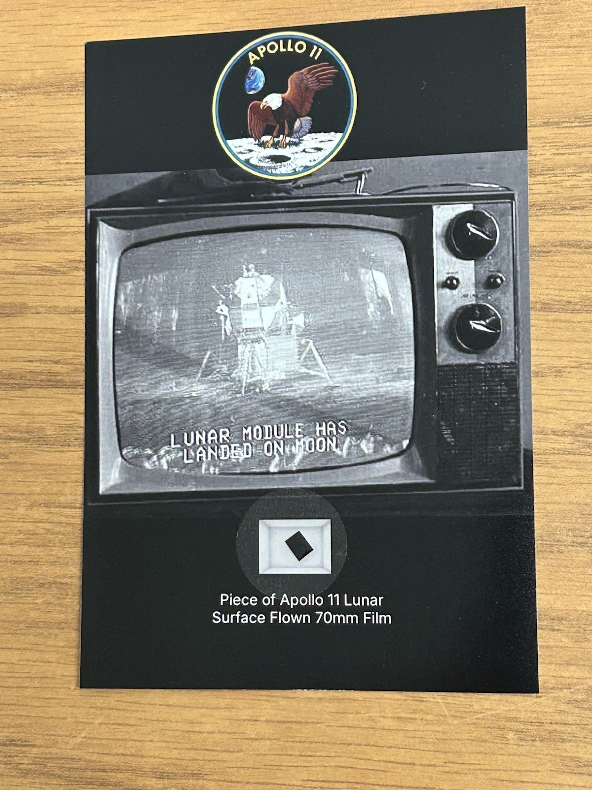 Apollo 11 Lunar Surface Flown Film Relic Columbia NASA Moon Armstrong Buzz
