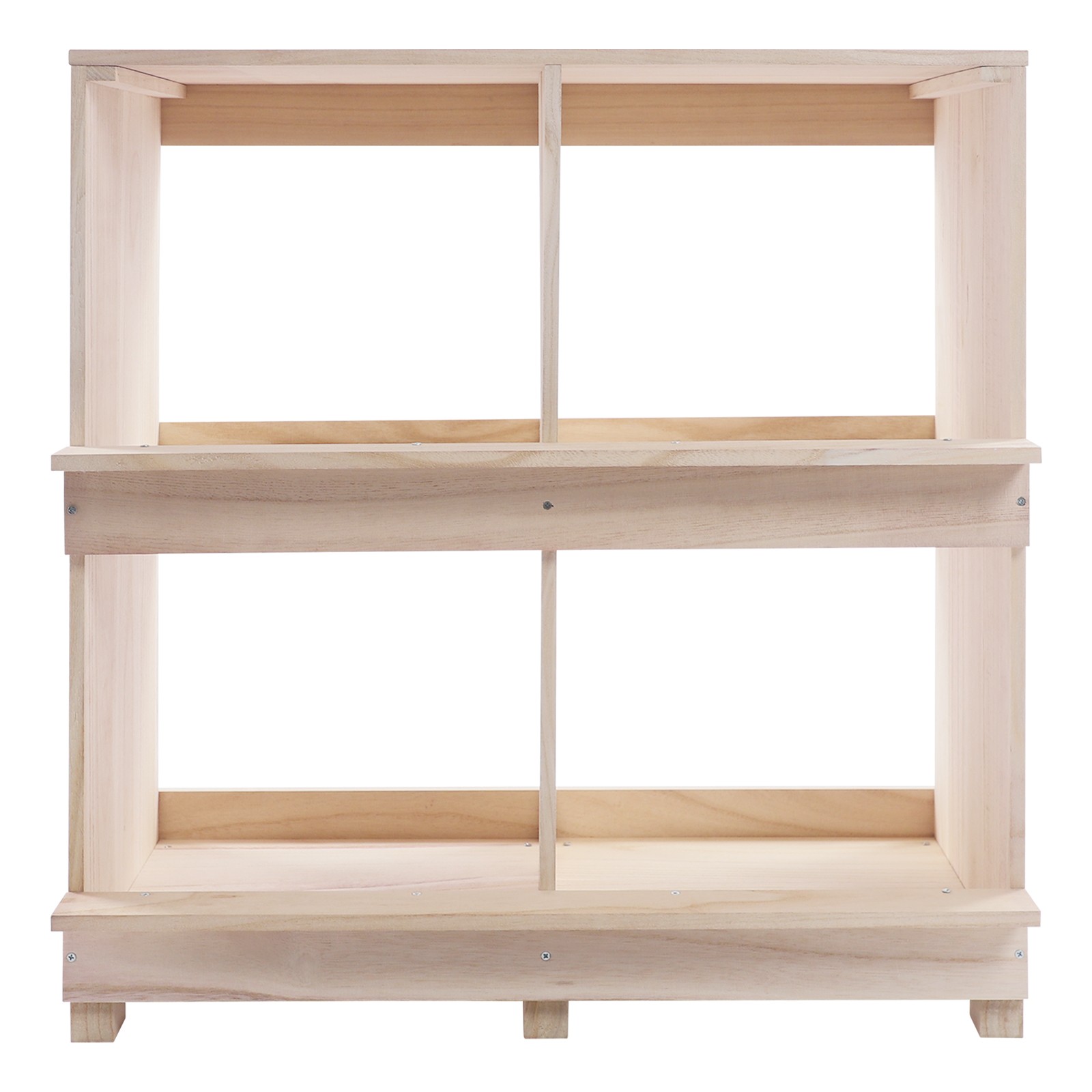 2 Tier Chicken Laying Boxes 4 Hole Nesting Box for Chickens Wooden Nesting Boxes