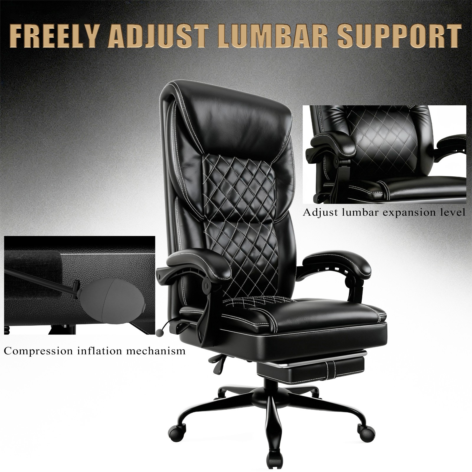 ❄️FREE SHIPPING!❄️Office/Computer/Reclining Chair +Wheels +Thick Padding +More!