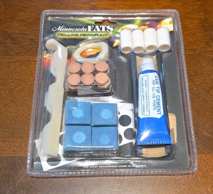 New in Package Minnesota Fats Deluxe Repair Kit Pool Billiards Repair.  SJS