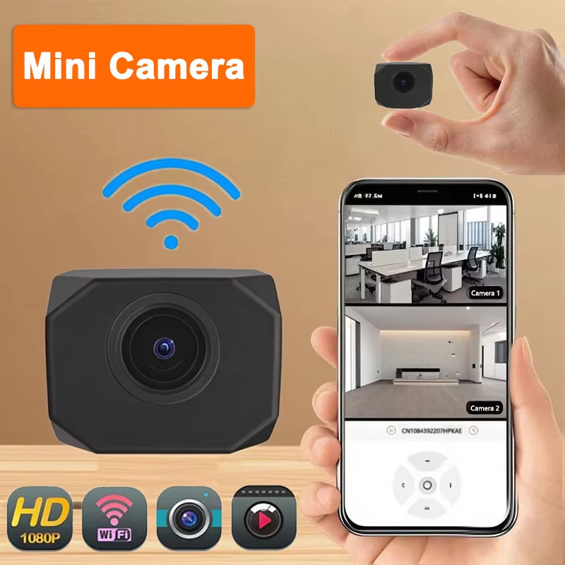 ✅1080P HD Mini WiFi Security Camera – Portable, Easy Setup, Home Surveillance