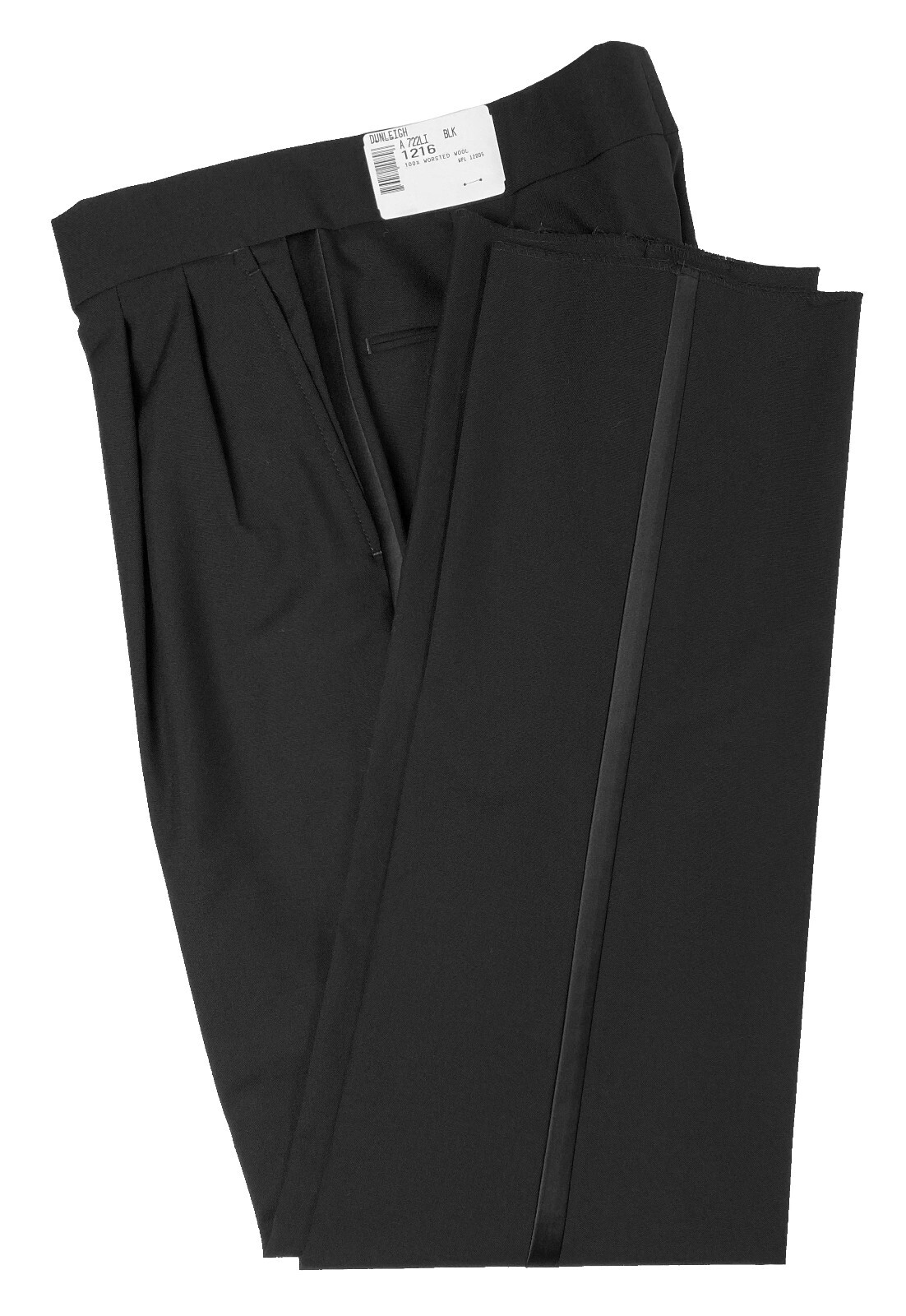 New Men's Black Tuxedo Pants **Note These Will Fit Small** 40 Waist Regular Rise