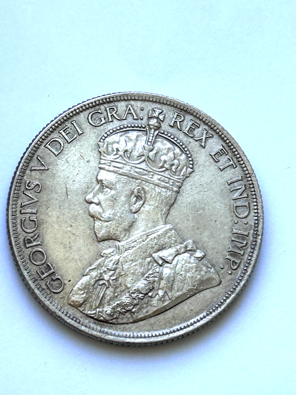 1936 $1 CANADA SILVER DOLLAR KING GEORGE V LOW Mintage AU Toned #67
