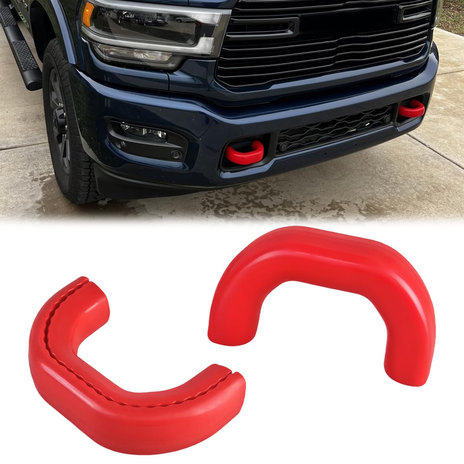 Front Tow Hooks Covers for RAM 2500/3500 2019 2020 2021 2022 2023 2024 2025