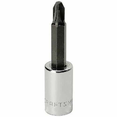 NEW Craftsman 1/4 or 3/8 Screwdriver Bits Sockets Phillips or Slotted Any Size