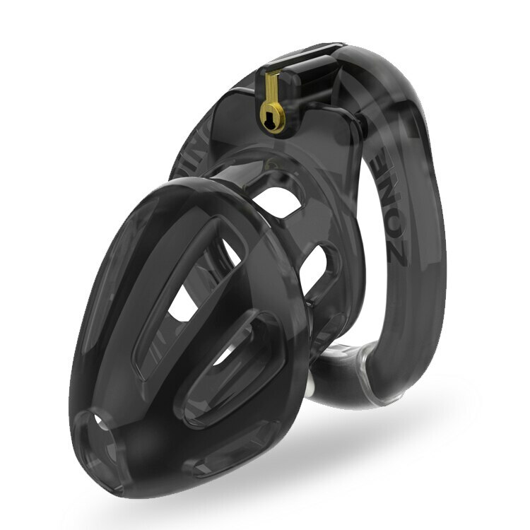 KIDDING ZONE Openable Ring Design Male Chastity Device Ring Vent Hole Cage
