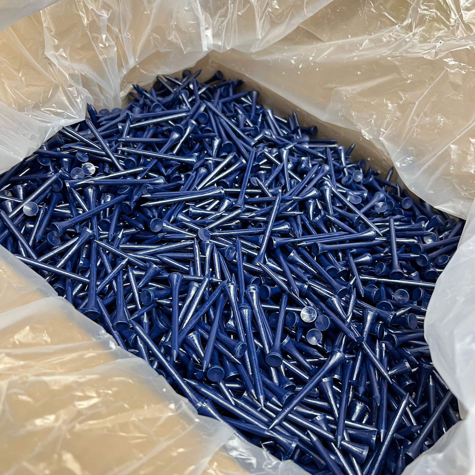 EVOLVE (10,000 PACK) Project Good Woods Bulk Bamboo Golf Tees 2.75" Navy Blue