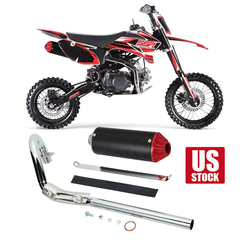 28mm Exhaust Pipe For CRF50 70 Apollo SSR lifan 125cc 140 150cc ATV Dirt Bike