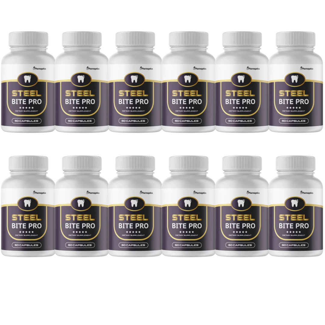 Steel Bite Pro - Dietary Supplement- 12 Bottles