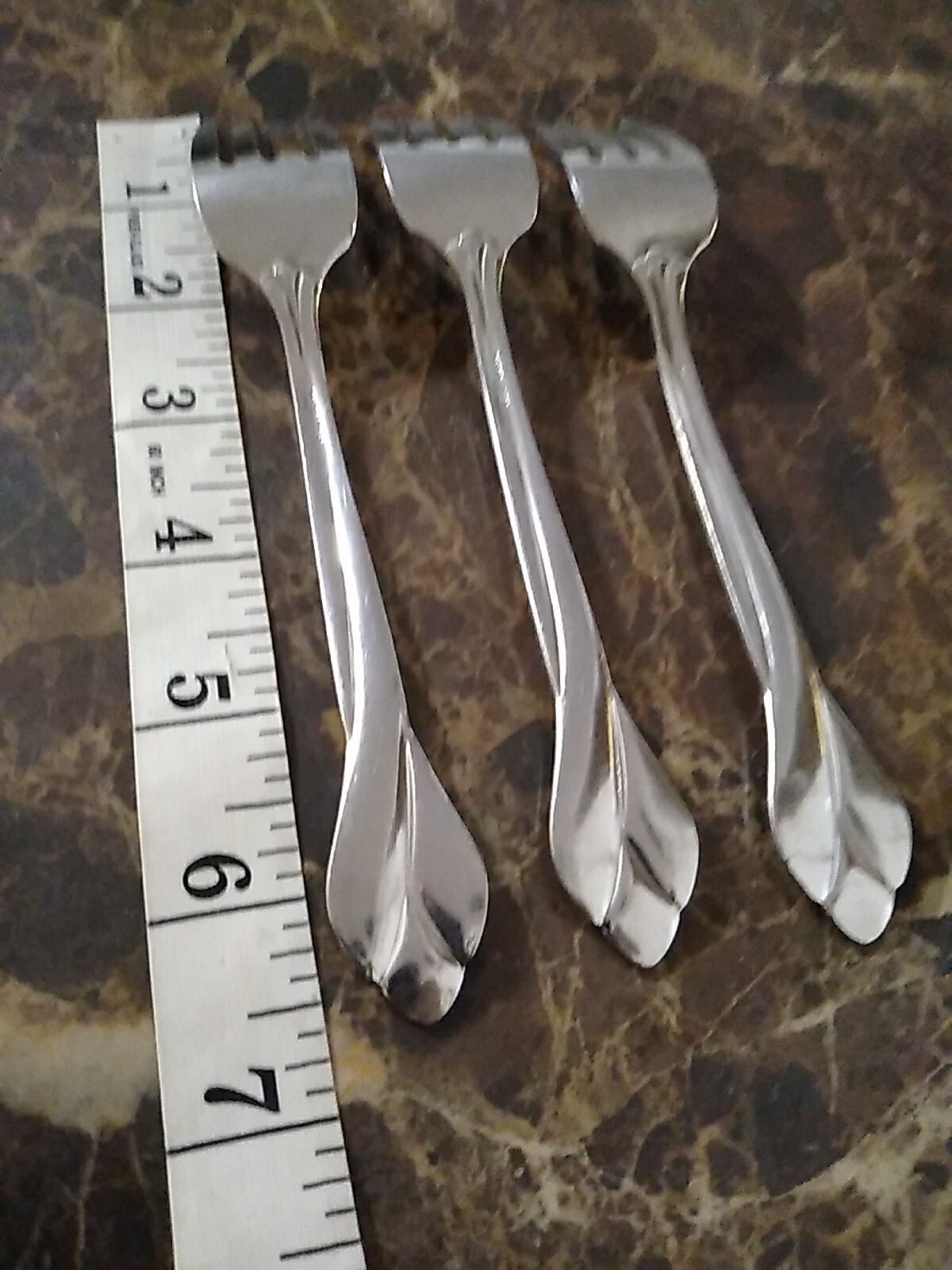 Oneida Tribeca 3 Salad Forks Glossy Stainless