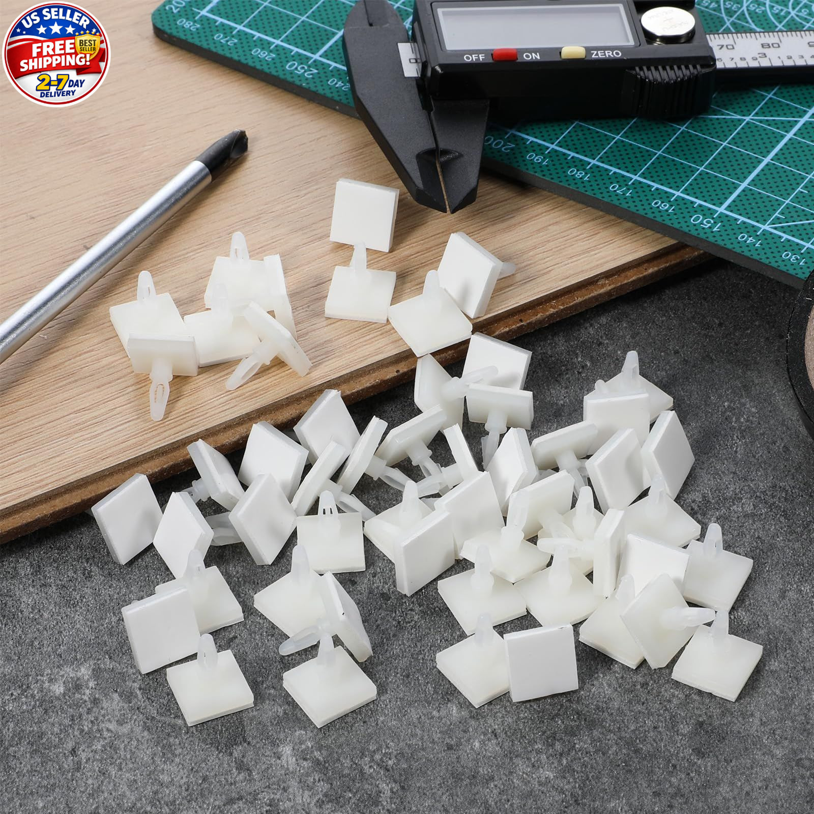 100 Pcs PCB Standoffs 0.25 Inch Supporting Height Adhesive Circuit Board Stan...