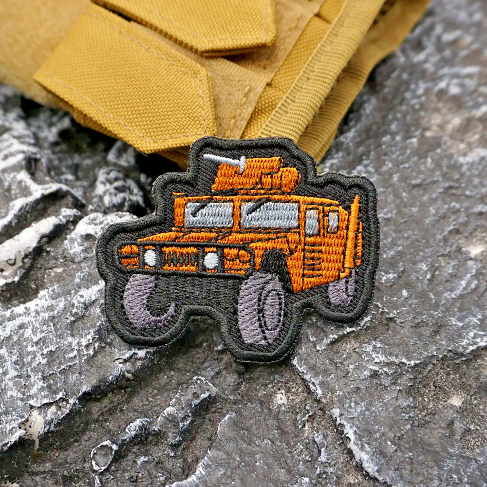 HUMMER MILITARY VEHICLE EMBROIDERED IRON-ON PATCH...
