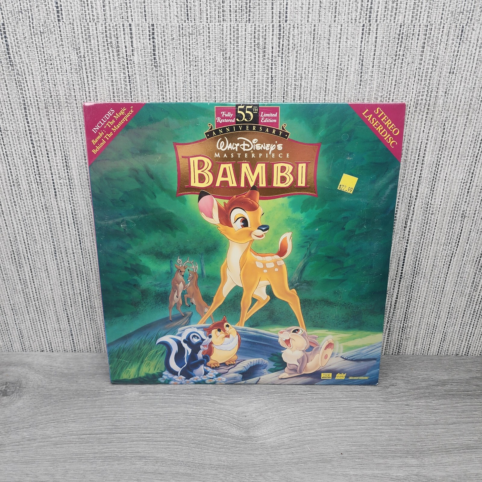 Walt Disney's BAMBI Laserdisc LD 55th Anniversary New Sealed