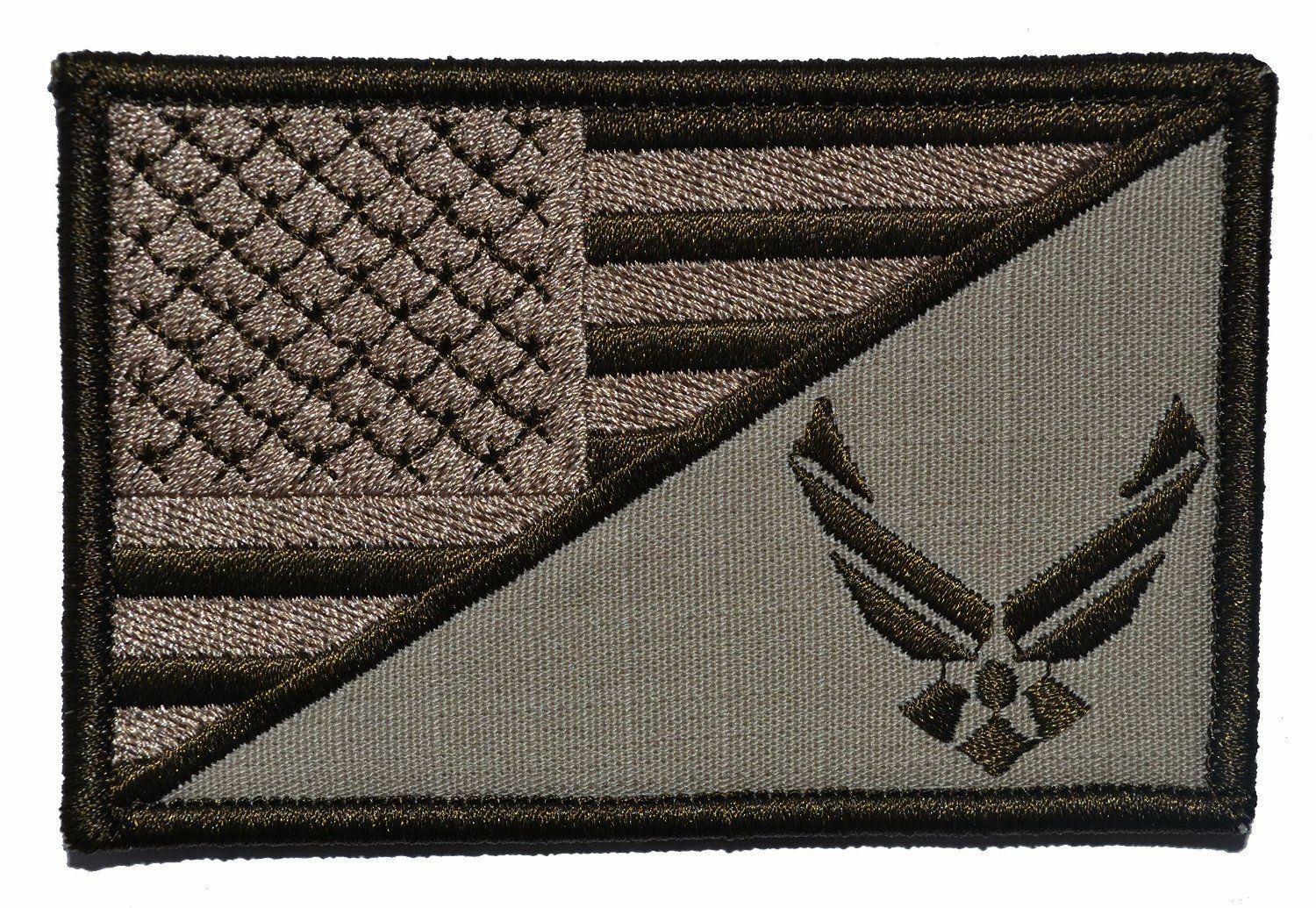 U.S. Air Force Emblem USA Flag - 2.25x3.5 Patch