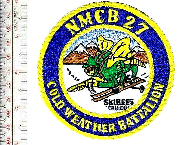 US Navy Seabee Skiing 27th SKIBEES Naval Mobile Cold Weather Battalion NO TARIFF