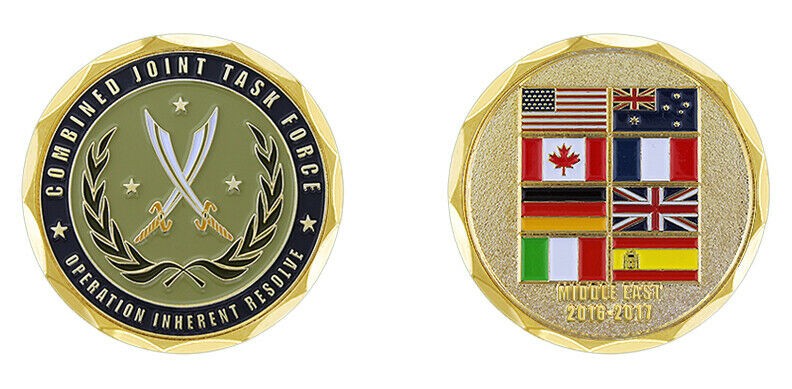 Operation Inherent Resolve Combined Task Force Middle East 2016-2017 Coin