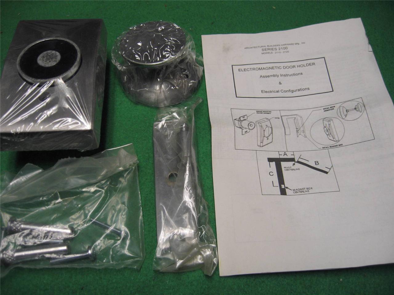 ABH MFG 2120 S1 ELECTROMAGNETIC DOOR MAG HOLDER RECESSED MOUNT 24 120 VOLT