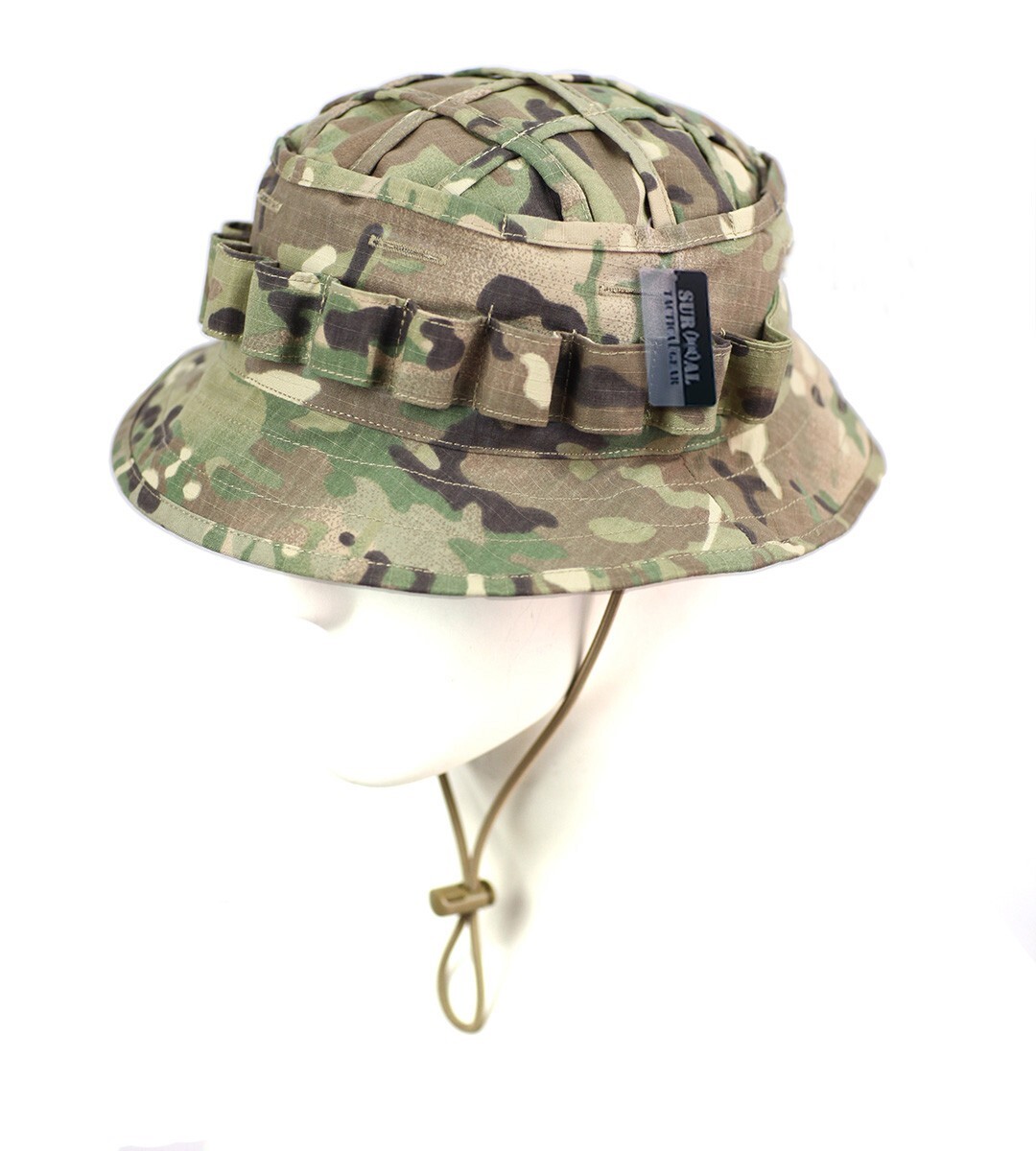 Tactical Boonie Hat Military Camo Cap Sniper Ghillie Adjustable Jungle Bush Hat
