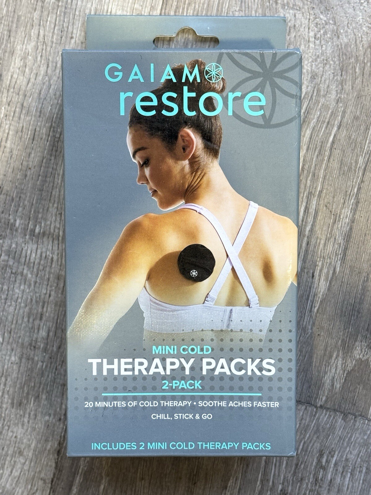 Gaiam Restore Mini Cold Therapy Packs. 20 Minutes Of Therapy Each. 2ct